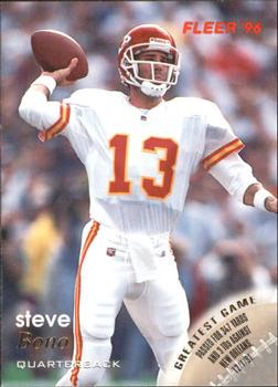 Steve Bono Kansas City Chiefs 1996 Fleer NFL #67